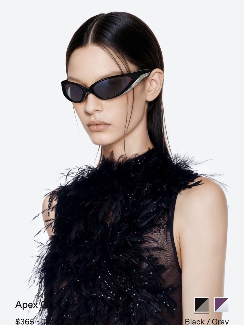GENTLE MONSTER Apex 01 Sunglasses - Black/Gray